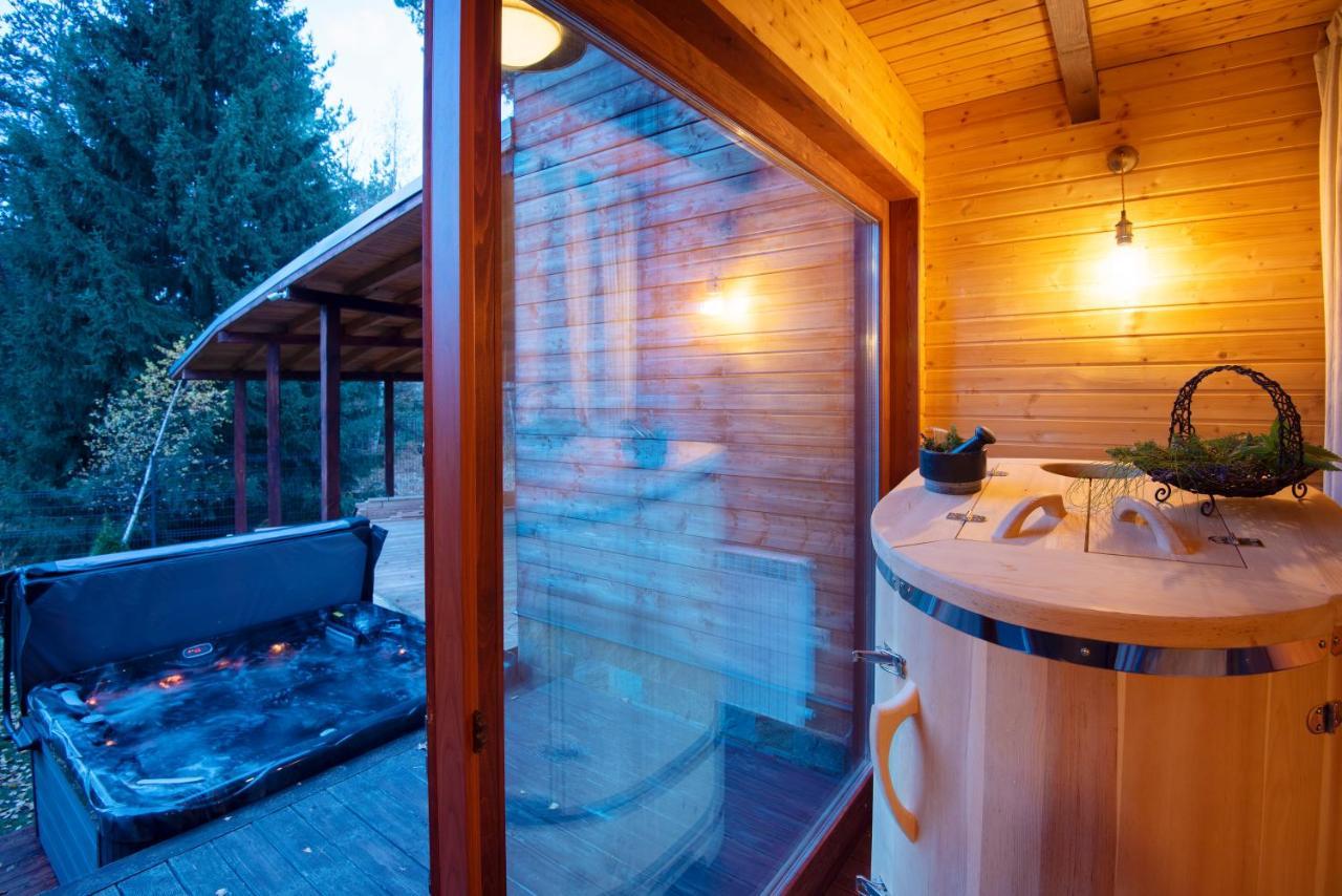 Pinus Villas Lodge With Private Jacuzzi & Phyto-Sauna Retreat Zheleznitsa 外观 照片